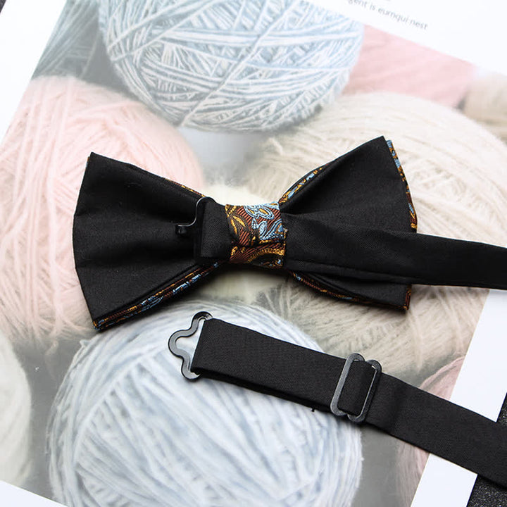 Papillon classico da uomo in jacquard Paisley intricato