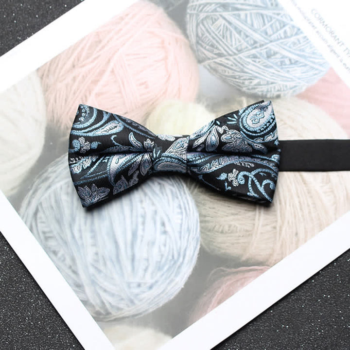 Papillon classico da uomo in jacquard Paisley intricato