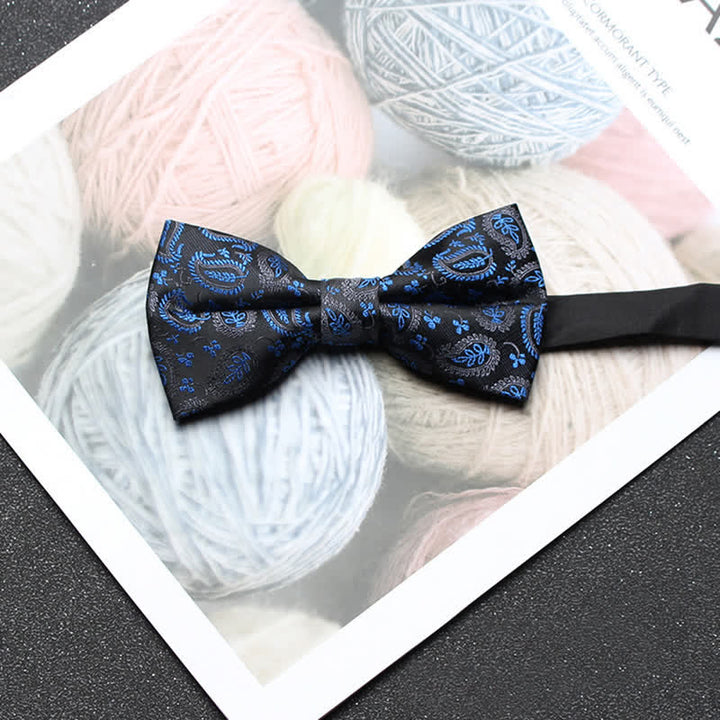 Papillon classico da uomo in jacquard Paisley intricato - Stile n. 8 - image 9