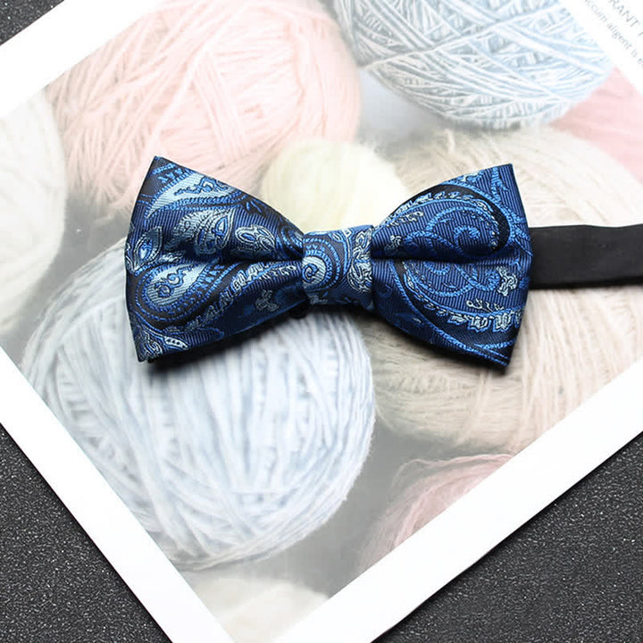 Papillon classico da uomo in jacquard Paisley intricato