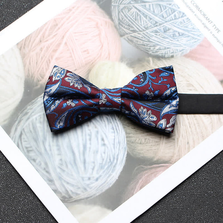 Papillon classico da uomo in jacquard Paisley intricato