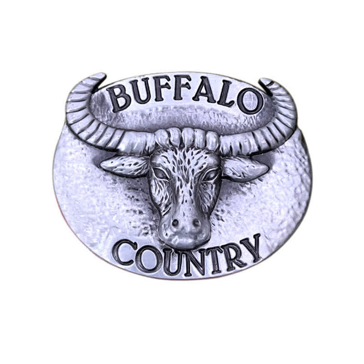 Cintura in pelle con fibbia fai da te Buffalo Country da uomo