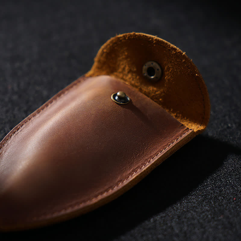 Portachiavi in pelle con chiave intelligente estraibile con moneta d'epoca - image 3