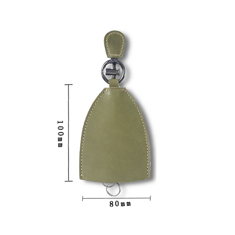 Borsa portaoggetti in vera pelle con portachiavi estraibile - image 6