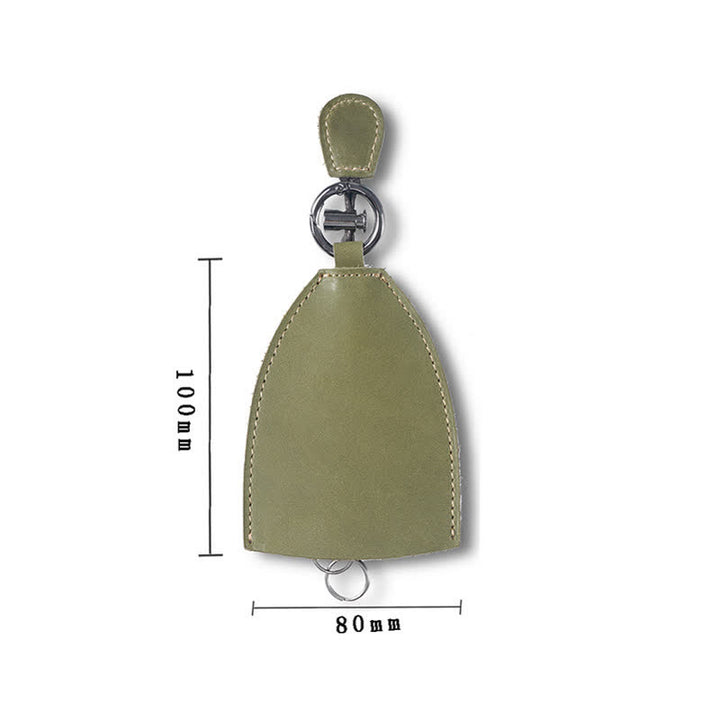 Borsa portaoggetti in vera pelle con portachiavi estraibile - image 6