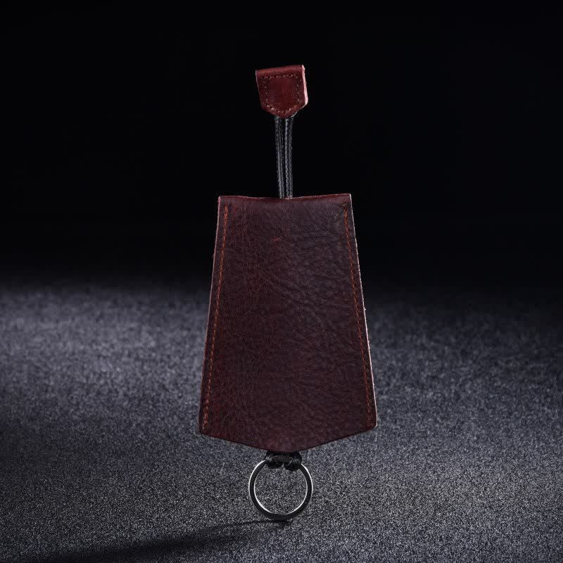 Mini portachiavi in pelle estraibile portatile creativo