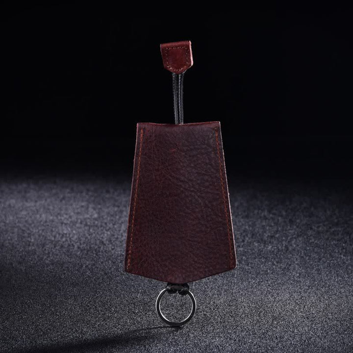 Mini portachiavi in pelle estraibile portatile creativo - Caffè - image 2
