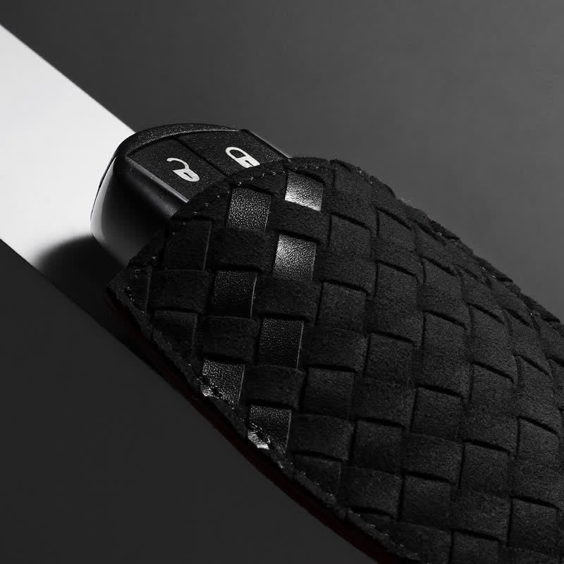 Custodia portachiavi auto in pelle estraibile Modern Weave - image 3