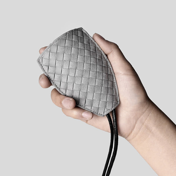 Custodia portachiavi auto in pelle estraibile Modern Weave - image 2