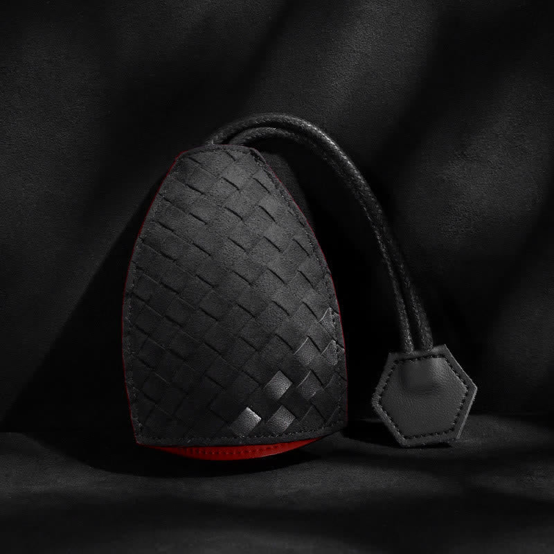 Custodia portachiavi auto in pelle estraibile Modern Weave - Nero n. 1 - image 5
