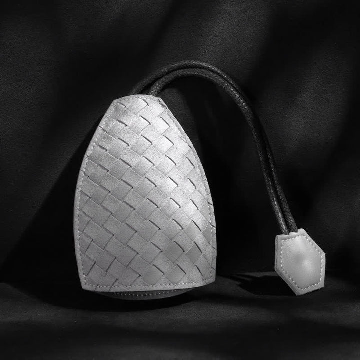 Custodia portachiavi auto in pelle estraibile Modern Weave - Grigio #1 - image 0