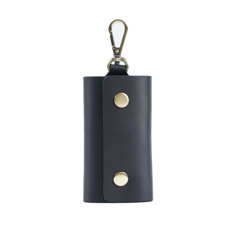 Portachiavi versatile in pelle per auto con cintura - Nero - image 10