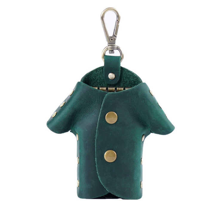 Portachiavi in pelle a forma di vestiti carini e creativi