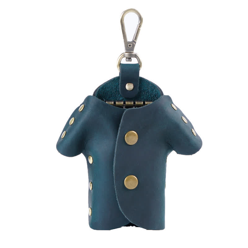 Portachiavi in pelle a forma di vestiti carini e creativi - Blu - image 15