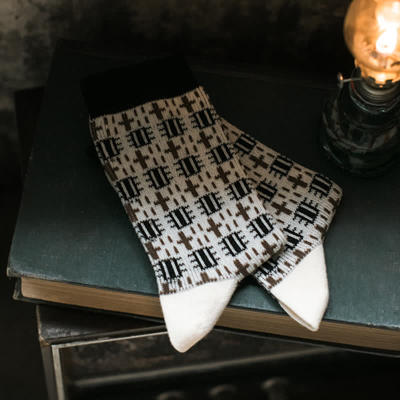 Calzini da uomo vintage Cross Gentleman Crew