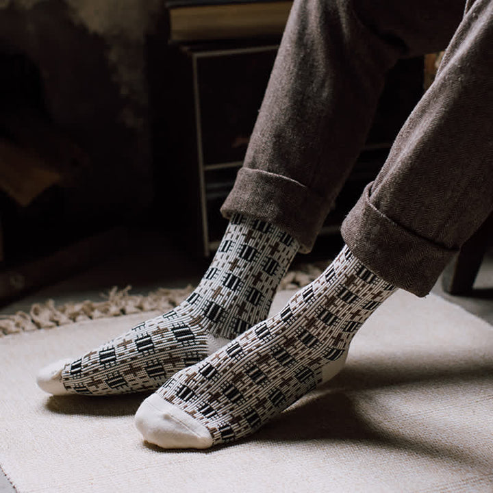 Calzini da uomo vintage Cross Gentleman Crew