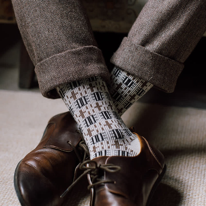 Calzini da uomo vintage Cross Gentleman Crew