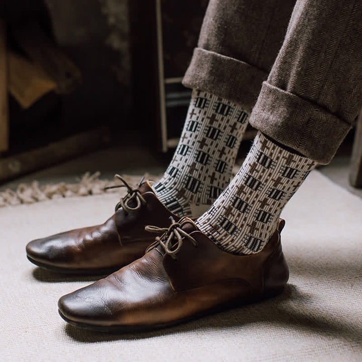 Calzini da uomo vintage Cross Gentleman Crew