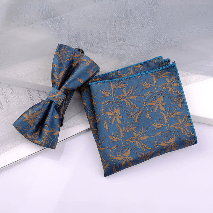 5 pezzi papillon da uomo con motivo a orchidee, confezione regalo - image 3