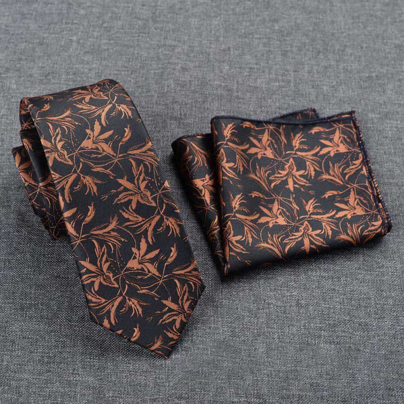 5 pezzi papillon da uomo con motivo a orchidee, confezione regalo - image 21