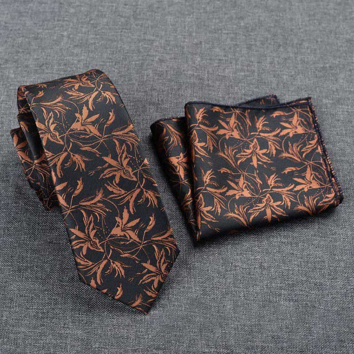 5 pezzi papillon da uomo con motivo a orchidee, confezione regalo - image 21