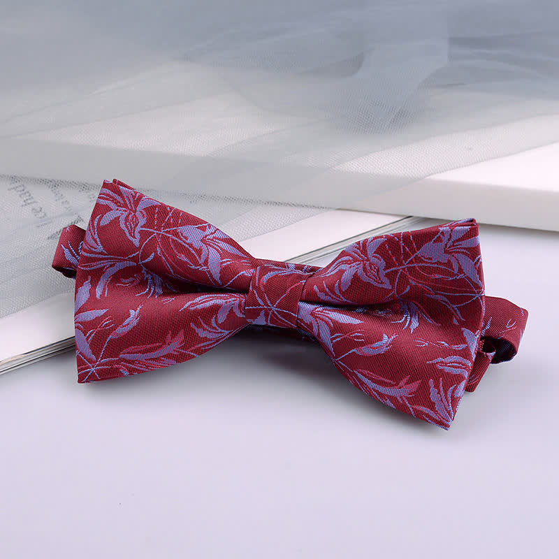 5 pezzi papillon da uomo con motivo a orchidee, confezione regalo - image 9