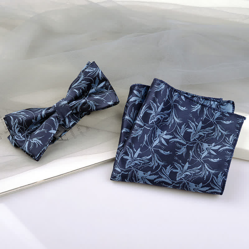 5 pezzi papillon da uomo con motivo a orchidee, confezione regalo - image 13