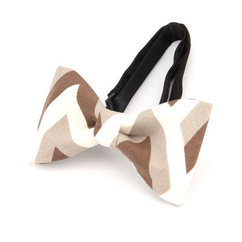 Papillon da uomo in cotone stampato moderno e abbagliante