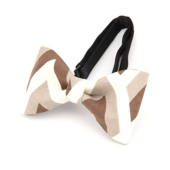 Papillon da uomo in cotone stampato moderno e abbagliante