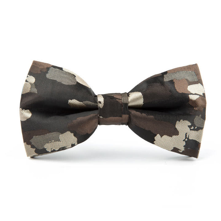 Papillon jacquard graffiti per uomo con decorazioni natalizie - Verde militare - image 4