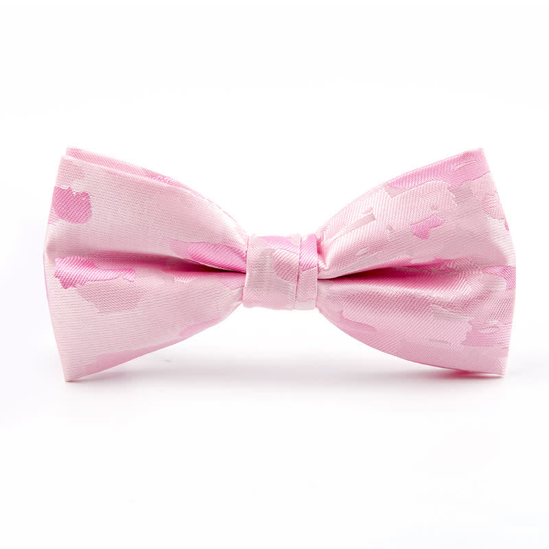Papillon jacquard graffiti per uomo con decorazioni natalizie - Rosa - image 6