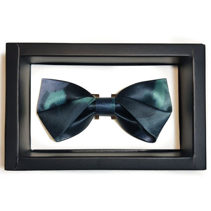 Papillon da uomo elegante verde notte scuro