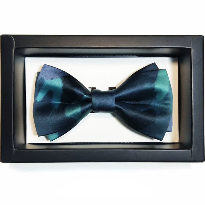 Papillon da uomo elegante verde notte scuro - Stile n. 3 - image 7