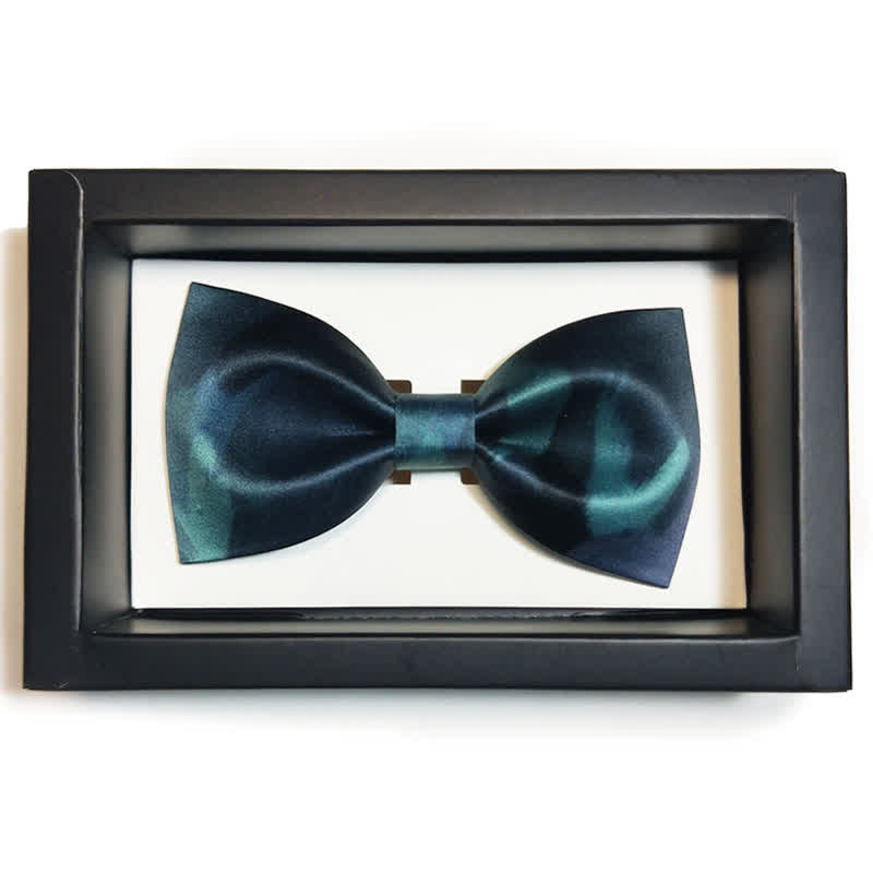 Papillon da uomo elegante verde notte scuro