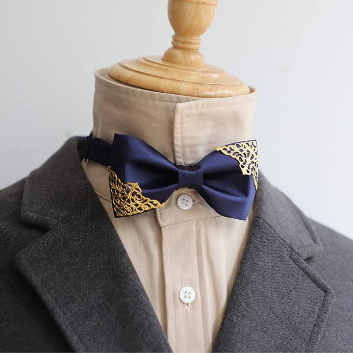 Papillon da uomo con decorazione in metallo dorato cavo - Marina Militare - image 1