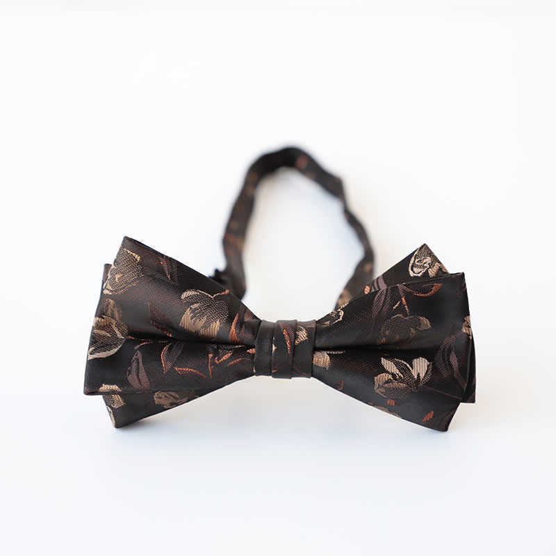 Papillon retrò floreale a doppio strato da uomo - Stile n. 8 - image 12