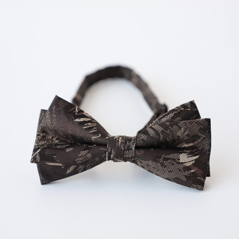 Papillon retrò floreale a doppio strato da uomo - Stile n. 14 - image 18