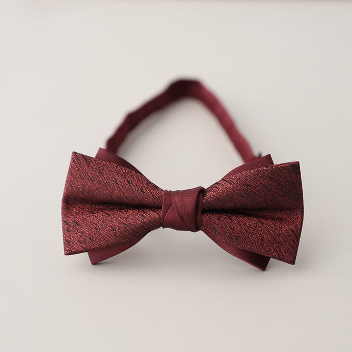 Papillon colorato a righe floreali a doppio strato da uomo - Stile n. 16 - image 19