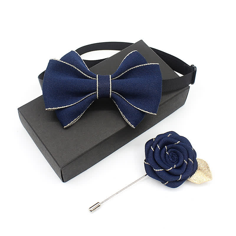 Set di 2 cravatte a farfalla multistrato Little Gentleman per bambini - Marina Militare - image 1
