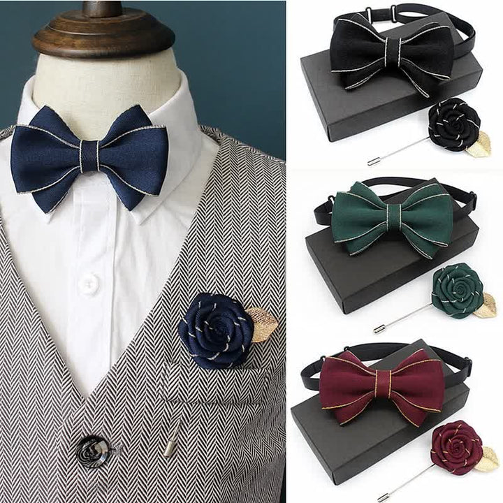 Set di 2 cravatte a farfalla multistrato Little Gentleman per bambini