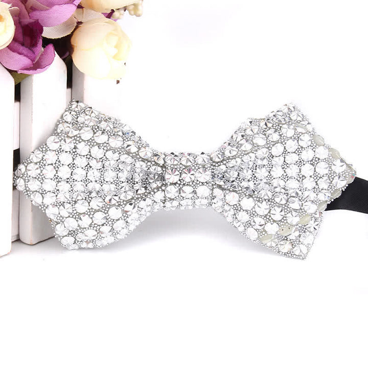 Papillon a punta con paillettes e strass colorati da uomo - Stile n. 15 - image 20