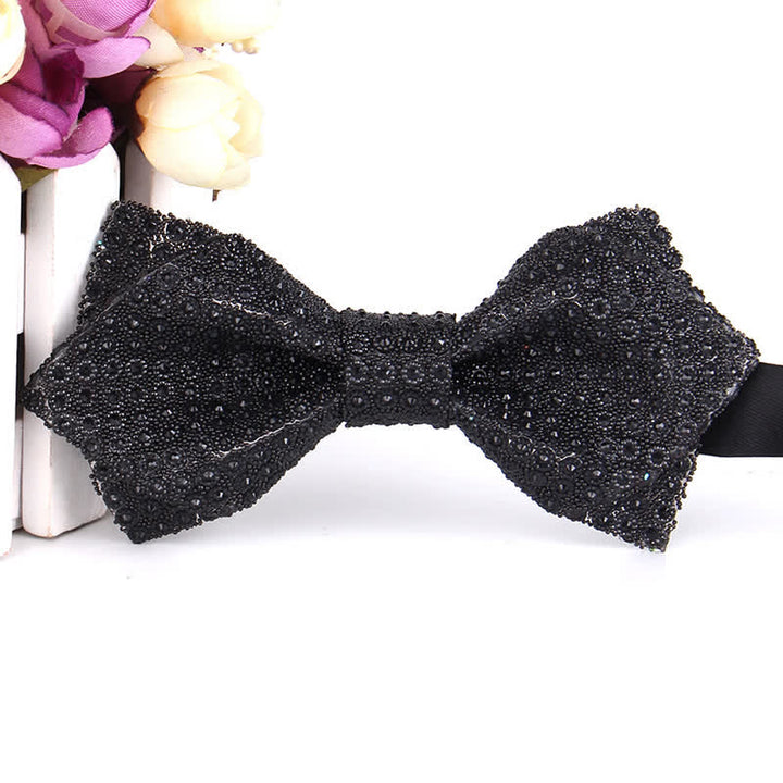 Papillon a punta con paillettes e strass colorati da uomo - Stile n. 11 - image 16