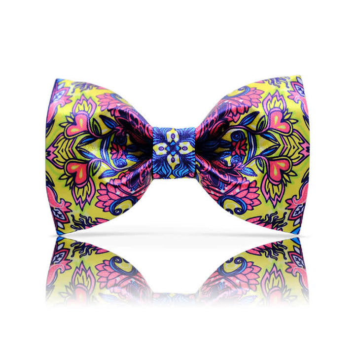 Papillon da uomo con motivo totem complesso in stile barocco