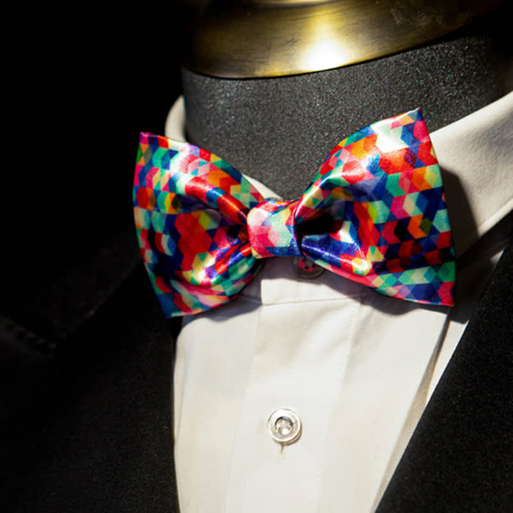 Papillon con stampa colorata Kaleidoscope Dazzle da uomo