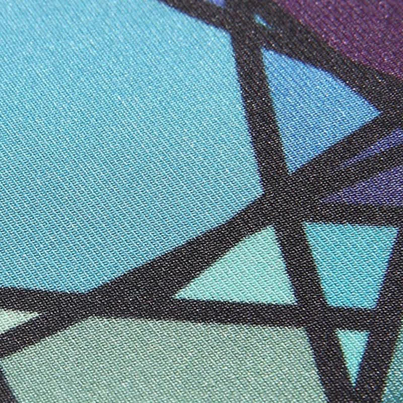 Cravatta da uomo con stampa astratta a mosaico colorato - image 6