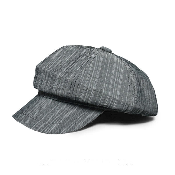 Cappello basco a strisce verticali da artista pittore - Grigio - Regolabile (21 1/4"-22 7/8") - image 0