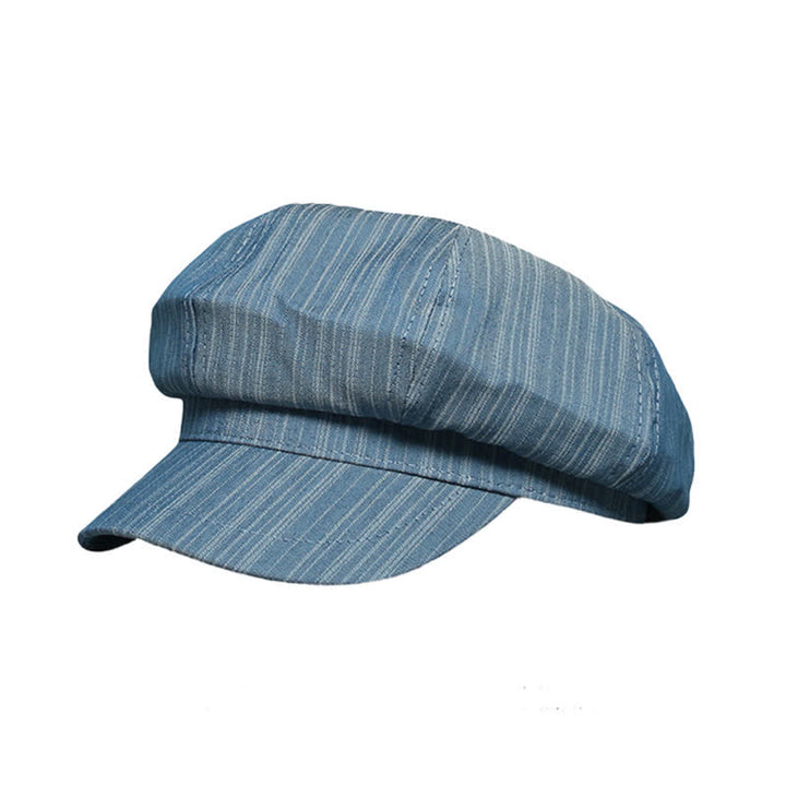 Cappello basco a strisce verticali da artista pittore