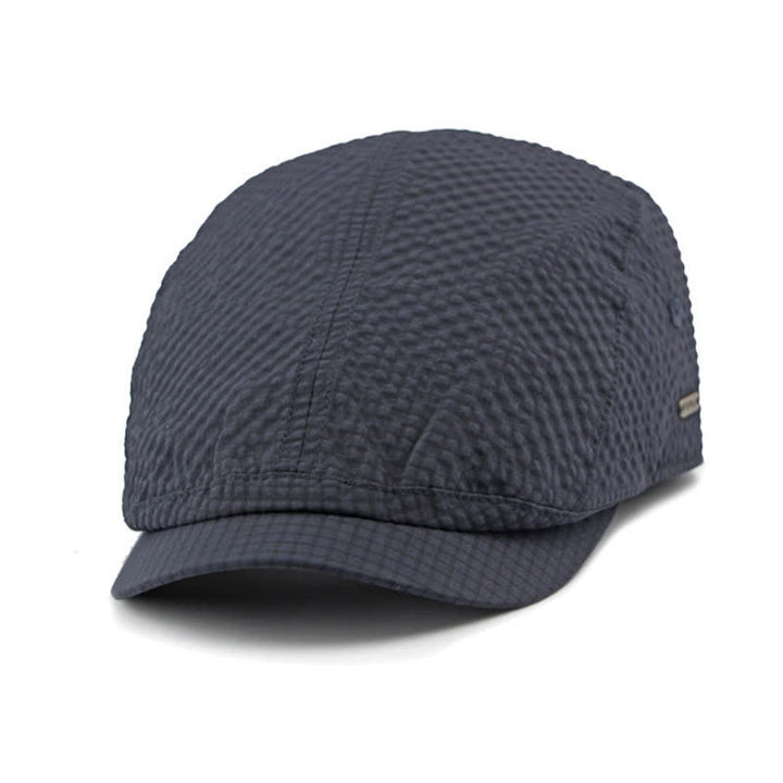 Cappello basco estivo da giornalaio con motivo scozzese retrò e fascino fresco