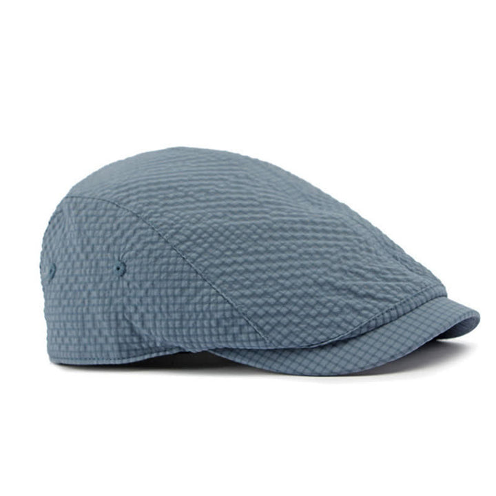 Cappello basco estivo da giornalaio con motivo scozzese retrò e fascino fresco