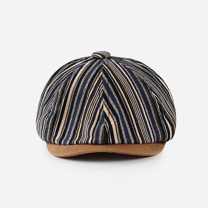 Cappello basco ottagonale a righe ispirato all'artista unico
